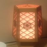 鳥田中 - 旅館のような設えの行灯です　田中さんの家にお招きいただいた感じです