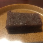 鳥田中 - 今日のデザートは何かなシリーズ1 自家製羊羹です　よく作る時間があるなぁと感心