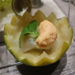 グランド ダイア - カボス釜 寅河豚のマリネ トマトのムース