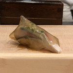 鮨いずみ - シメサババッテラこぶ乗せ