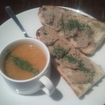 SONKA - とりレバーペーストサンドのランチセット