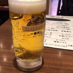 Kamon - 生ビール中 ¥530-外税 (2019/01/19)