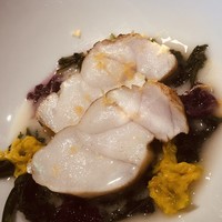レフェルヴェソンス - 鮟鱇をボイルして表面を焦がし焼き