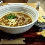 Yakitori Kamameshi Udon Kamadoka - 牛肉カレーうどん＆イカ天