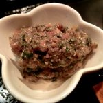 スモークソルト - 「さんまのなめろう」：“BARならではのおつまみ”だから、山崎が隠し味♪