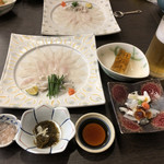 すず屋海游亭 - 突き出しとテッサ。