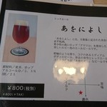 ゴールデンラビットビール - メニュー３