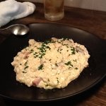 ポルチーニと燻製ベーコンのリゾット♪