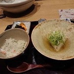御幸町 田がわ - ご飯と椀物 201901