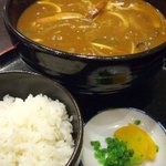 番馬亭 - カレーそば ￥７６０・ご飯(中) ￥２１０