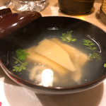 うを徳 - 宍道湖の白魚と鹿児島の筍のお椀