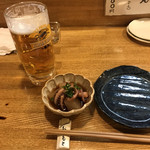 居酒屋山さん - ビールとイカ大根