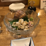 居酒屋山さん - 真ツブ刺身