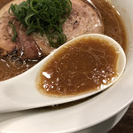 創作麺工房 鳴龍 - 赤味噌と牡蠣スープの相性抜群