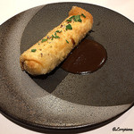 カーサ・デル・チーボ - 活穴子をﾊﾟｽﾀ生地で包んだﾎﾟﾚﾝﾀのﾌﾘｯﾄ