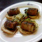 洋食 三浦亭 - 三浦亭　カキのベーコン巻き