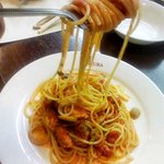 洋食 三浦亭 - ズワイガニのトマトクリームスパゲティー