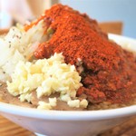 にかいや - オロチョンラーメン＋トッピング全部