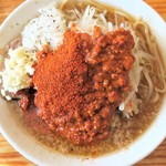 にかいや - オロチョンラーメン＋トッピング全部