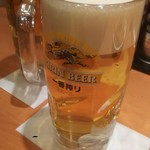 日高屋 - 生ビール。