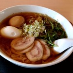 Jikasei Ramen Kikuya Shokudou - 【2019.1.20(日)】菊屋ラーメン(並盛)850円