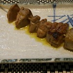 笑顔亭 - ハンガリー産鴨のフォアグラ串
