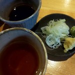 蕎房 猪口屋 - ツユが２種(･∀･)ｲﾋｯ