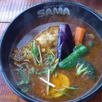 SAMA - 【2011年05月】チキンカリー（辛さ2番：トマトスープ）＠960円。
