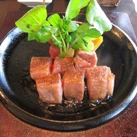 旬亭 なか川 - サイコロステーキ