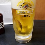 日高屋 - 生ビール：330円