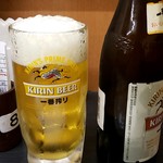 日高屋 - 瓶ビール：450円