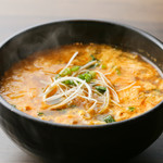 Delicious spicy yukkejang soup