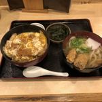 麺 和田や - カツ丼(うどんセット ごぼう2本トッピング)