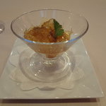 礼華　青鸞居 - フカヒレのお刺身　山椒ソース、赤ワイン