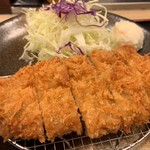 Matsunoya - 徳朝ロースかつ定食 かつアップ