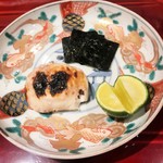 銀座 しのはら - 白子の炭火焼