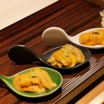 鮨 ふくじゅ - ウニ三種