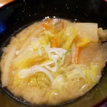 志のや - ◆『てんでんこ丼』あら汁