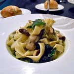 ゴッツォ ラーテ - タリアテッレ 牡蠣と三条野菜のジェノバソース