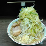 ラーメン二郎 - ネギ小ラーメン ヤサイマシマシニンニク