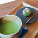 和三盆 恵菓 - 抹茶（まつちや）＋上生果子（じやうなまぐわし）