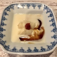 韻松亭 - 湯波刺し 梅肉醤油あん