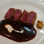 銘酒逸品　風来 - 和牛サーロインカツレツ