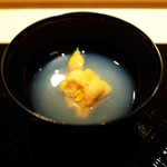 桜坂 加とう - 馬糞うに、はまぐりスープ