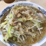 ラーメン二郎 - ミニラーメン600円＋脂増し