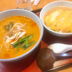 中華食堂和田 - 担々麺、カニ玉丼セット