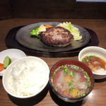 ステーキはうす 珍や - ハンバーグステーキ(ランチ)