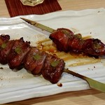 鳥すけ - ハツ  レバー(食べかけ(笑))