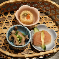 博多華味鳥 銀座4丁目店 - 前菜3種