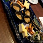 和酒処 小料理 酒幸 - 小松菜のお浸し、だし巻き、鰯の甘露煮、ゴマドウフ、